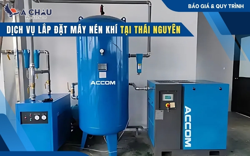  Dịch vụ lắp đặt máy nén khí tại Thái Nguyên uy tín