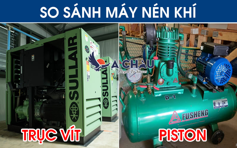  So sánh máy nén khí trục vít và Piston – Nên chọn loại nào?