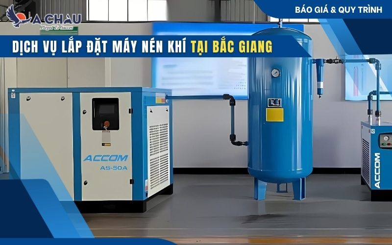  Dịch vụ lắp đặt máy nén khí tại Bắc Giang uy tín, chất lượng
