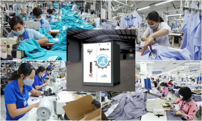 Top 5 máy nén khí giá rẻ chuyên dùng cho các xưởng dệt may quy mô nhỏ