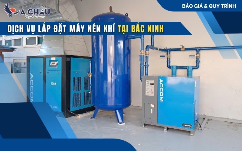  Dịch vụ lắp đặt máy nén khí tại Bắc Ninh chuẩn kỹ thuật