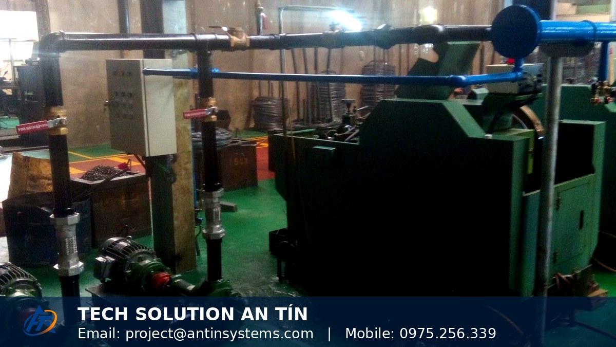 Thi công hệ thống khí nén và dẫn dầu tuần hoàn tại Lidovit