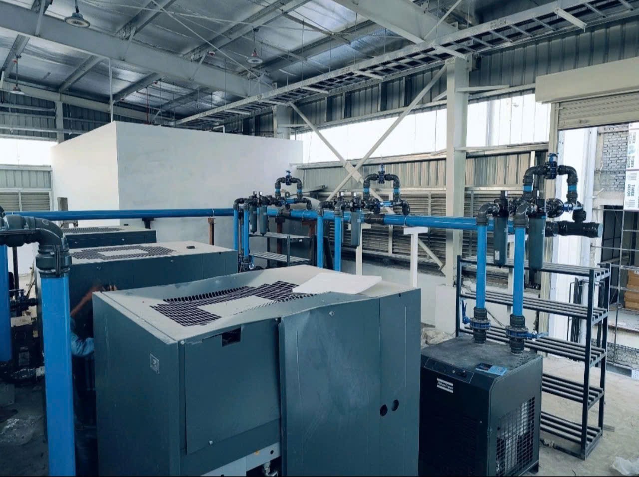 Thi công hệ thống ống nhôm khí nén cho nhà xưởng