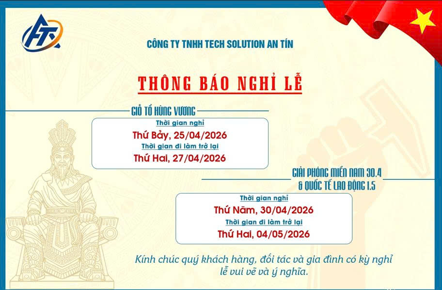 Thông báo nghỉ lễ