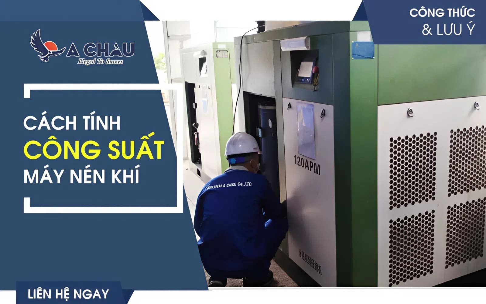  Cách tính công suất máy nén khí: Công thức, ví dụ và ứng dụng thực tế