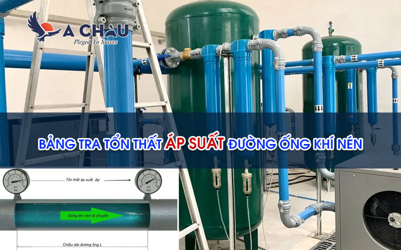 Bảng tra tổn thất áp suất đường ống khí nén