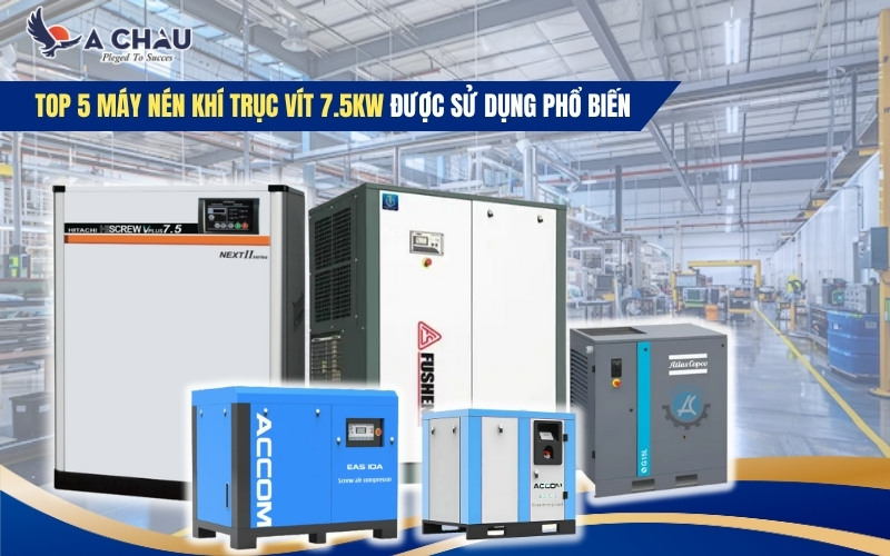  Top 5+ máy nén khí 7.5kW được sử dụng nhiều nhất hiện nay
