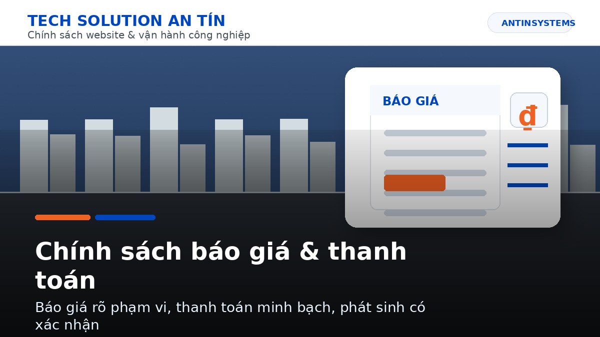 Chính sách báo giá & thanh toán